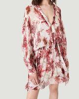GARETH FLOWY FLORAL MINI DRESS image number null